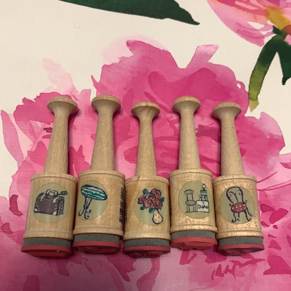 Set of 5 rubber stamps - Picture 5 of 9